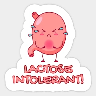 Lactose Intolerant Sticker